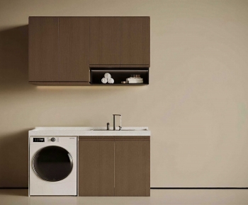 Modern Laundry Cabinet-ID:811427127