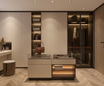 Modern Clothes Storage Area-ID:801260551