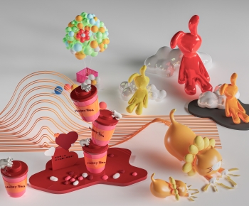 Modern Sculpture Sketch-ID:887828111