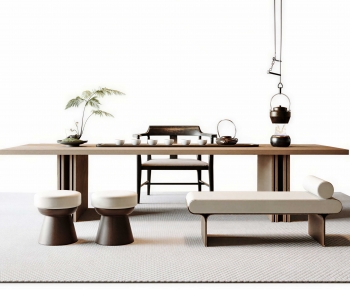 New Chinese Style Tea Tables And Chairs-ID:524430381