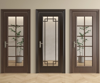 New Chinese Style Single Door-ID:833452942