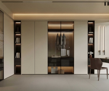 Modern Clothes Storage Area-ID:708002098