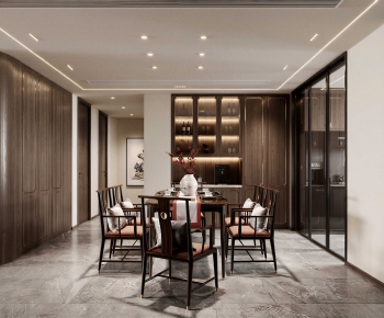 New Chinese Style Dining Room-ID:589065073