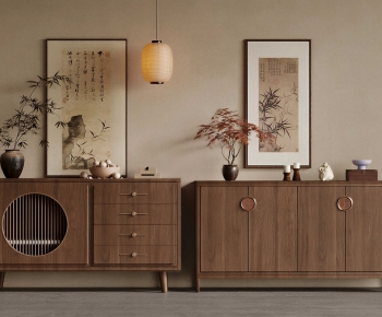 New Chinese Style Entrance Cabinet-ID:880327948