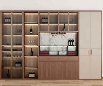 New Chinese Style Wine Cabinet-ID:701622014