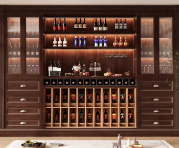American Style Wine Cabinet-ID:117047073