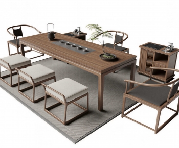 New Chinese Style Tea Tables And Chairs-ID:310457941