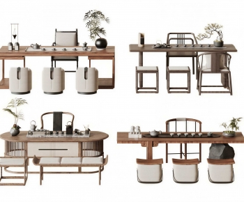 New Chinese Style Tea Tables And Chairs-ID:781939033