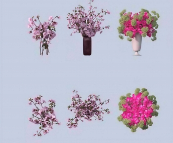 Modern Flowers And Grass-ID:676070932