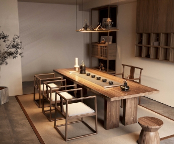 New Chinese Style Tea Tables And Chairs-ID:305777075