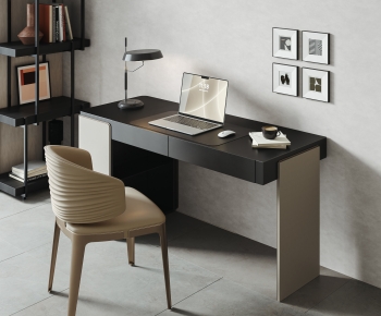 Modern Computer Desk And Chair-ID:550681113