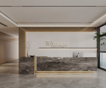 Modern Office Reception Desk-ID:935668951