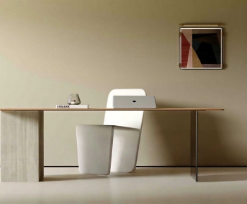 Modern Computer Desk And Chair-ID:425122983