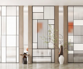 Modern Glass Screen Partition-ID:483131891