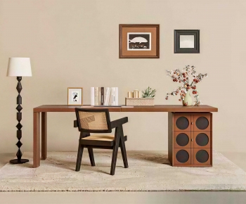 Modern Computer Desk And Chair-ID:858298067