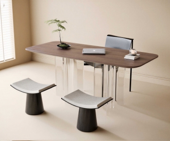 Modern Computer Desk And Chair-ID:539315944
