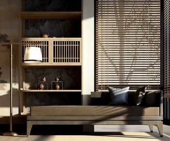 New Chinese Style Bench-ID:988841068