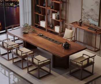 New Chinese Style Tea Tables And Chairs-ID:179126989