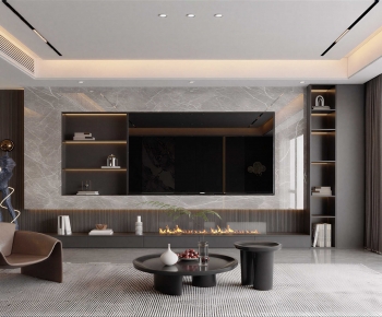 Modern A Living Room-ID:614033943