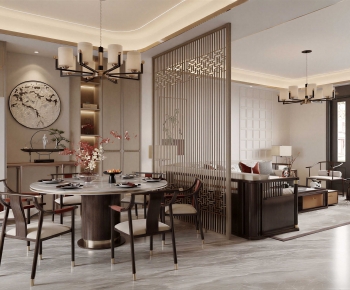 New Chinese Style Dining Room-ID:261688954