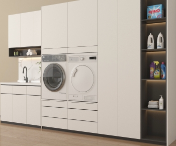 Modern Laundry Cabinet-ID:164798973