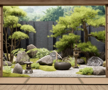 Japanese Style Plant Landscaping-ID:681941992