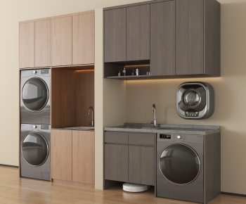 Modern Laundry Cabinet-ID:568113094