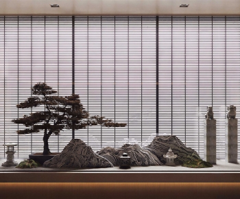 New Chinese Style Plant Landscaping-ID:876501089