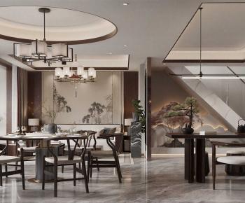 New Chinese Style Dining Room-ID:835663083