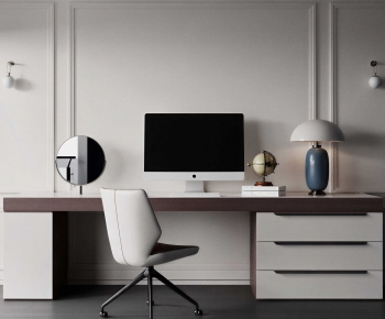 Modern Office Desk And Chair-ID:106020062