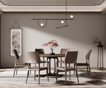 New Chinese Style Dining Room-ID:645772938