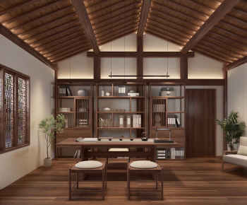 New Chinese Style Tea House-ID:159312969