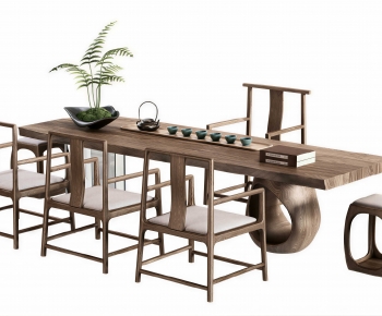 New Chinese Style Tea Tables And Chairs-ID:814801933