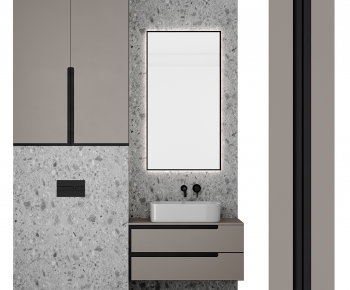 Modern Bathroom Cabinet-ID:434670937