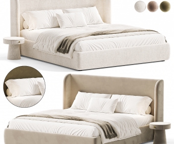 Modern Double Bed-ID:722410713