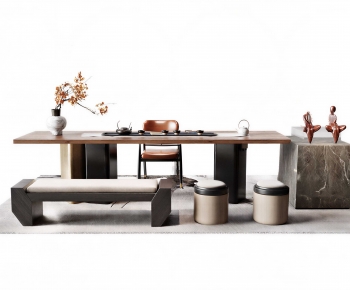 New Chinese Style Tea Tables And Chairs-ID:867090288