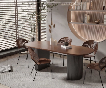 Modern Dining Table And Chairs-ID:716799023