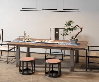 New Chinese Style Tea Tables And Chairs-ID:410439978