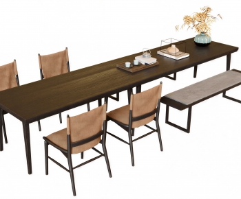 New Chinese Style Dining Table And Chairs-ID:748078118