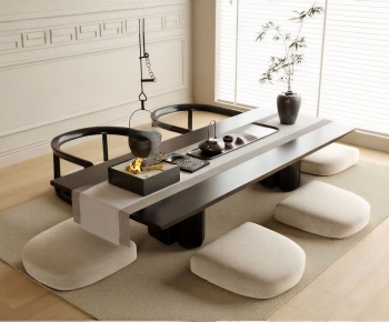 New Chinese Style Tea Tables And Chairs-ID:558808095