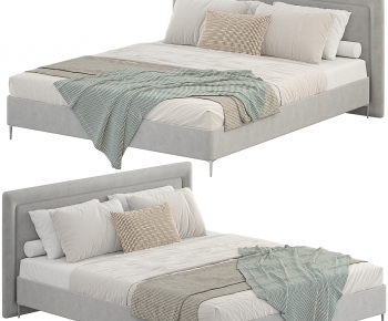 Modern Double Bed-ID:182399997