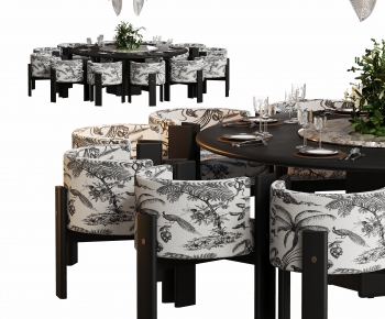 French Style Dining Table And Chairs-ID:830846074