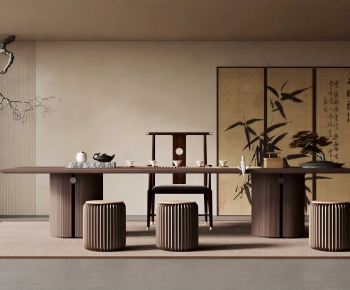 New Chinese Style Tea Tables And Chairs-ID:387898925