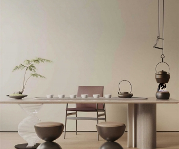 New Chinese Style Tea Tables And Chairs-ID:391263963