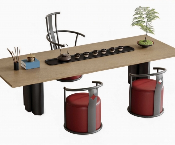 New Chinese Style Tea Tables And Chairs-ID:506068943