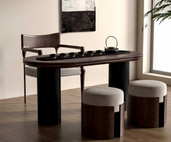 New Chinese Style Tea Tables And Chairs-ID:537477023