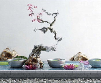 New Chinese Style Rockery Waterscape-ID:995649109