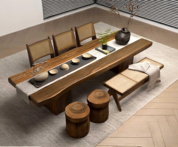 New Chinese Style Tea Tables And Chairs-ID:604556089