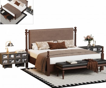 French Style Double Bed-ID:224636088