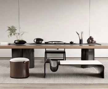 New Chinese Style Tea Tables And Chairs-ID:347635988